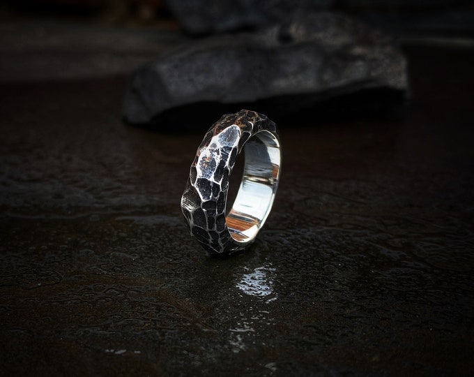 Ring Neolithic, Silver Ring, Crystal Dream