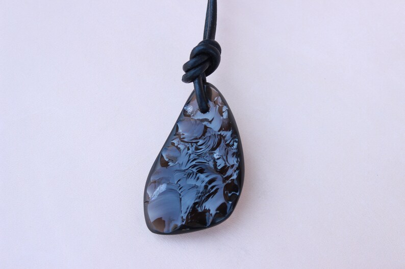 Obsidian Pendant Neolithic Forge Pendant Stone Ornament