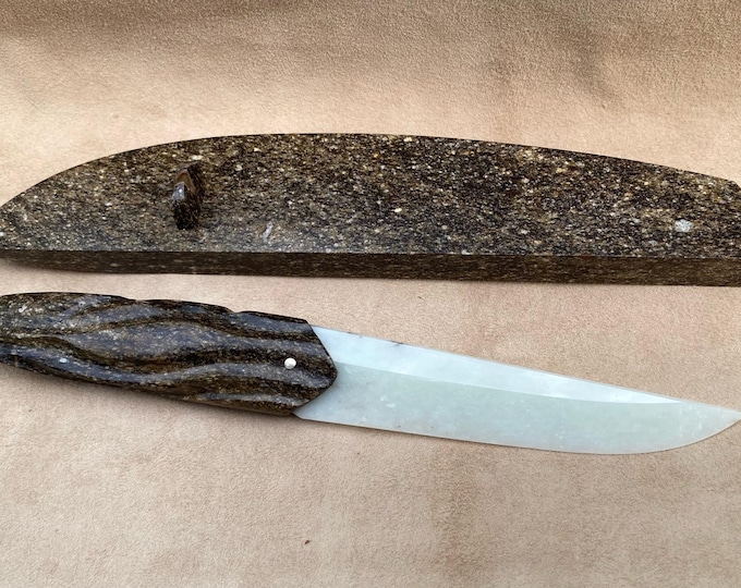 Rare Siberian Nephrite Jade Knife,  Author's knife