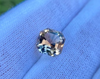Polyhrome topaz, Bi-color stone, Cosmic Veil Topaz