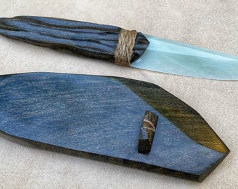 Jade knife, Stone Knife, Handcrafted by the Artist