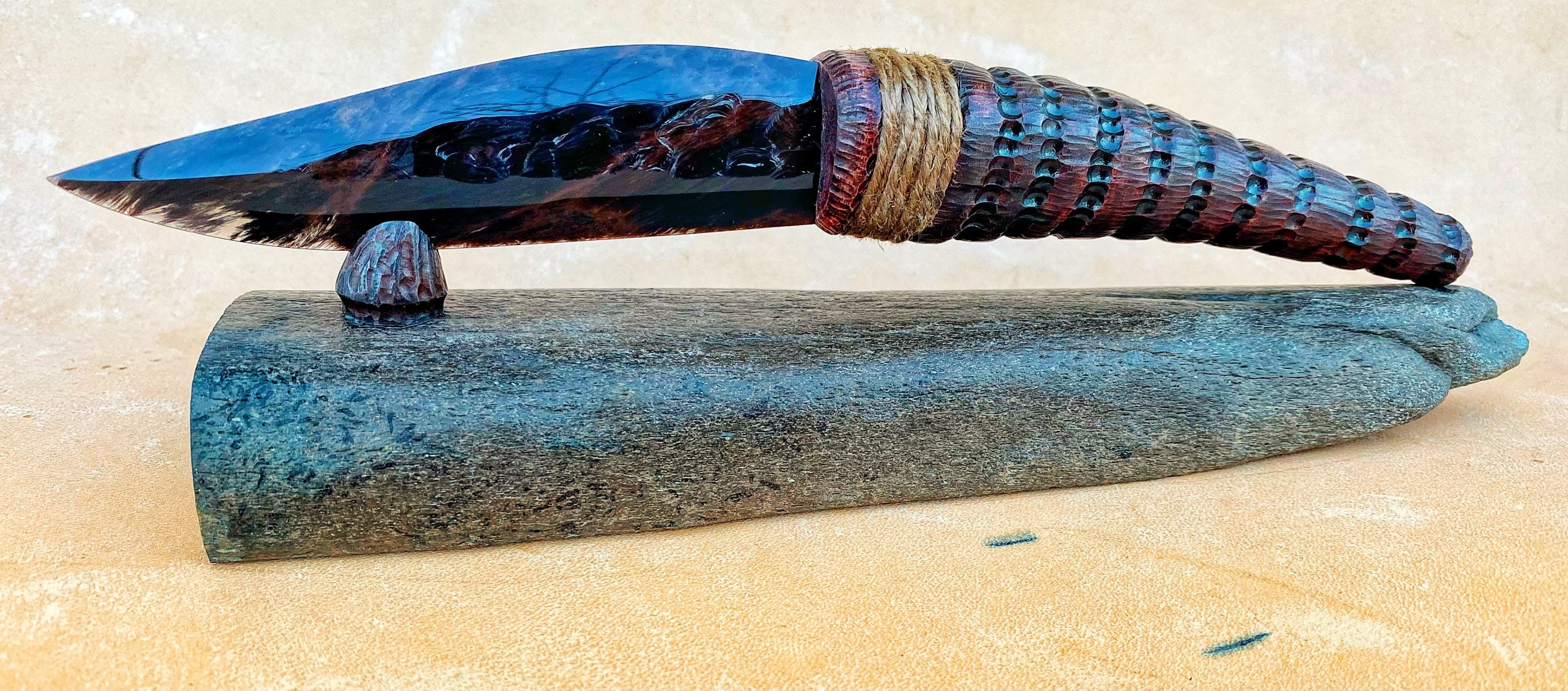 Obsidian Knife Etsy