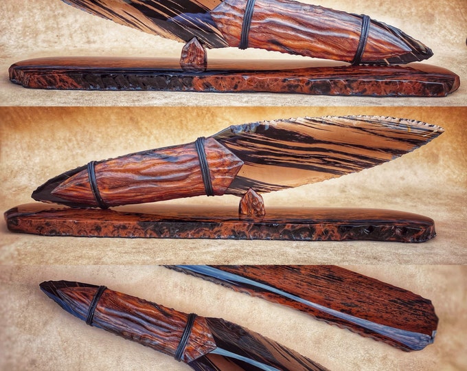 obsidian knife, magic knife, Neolitchic Art, Neolithic collection in modern design