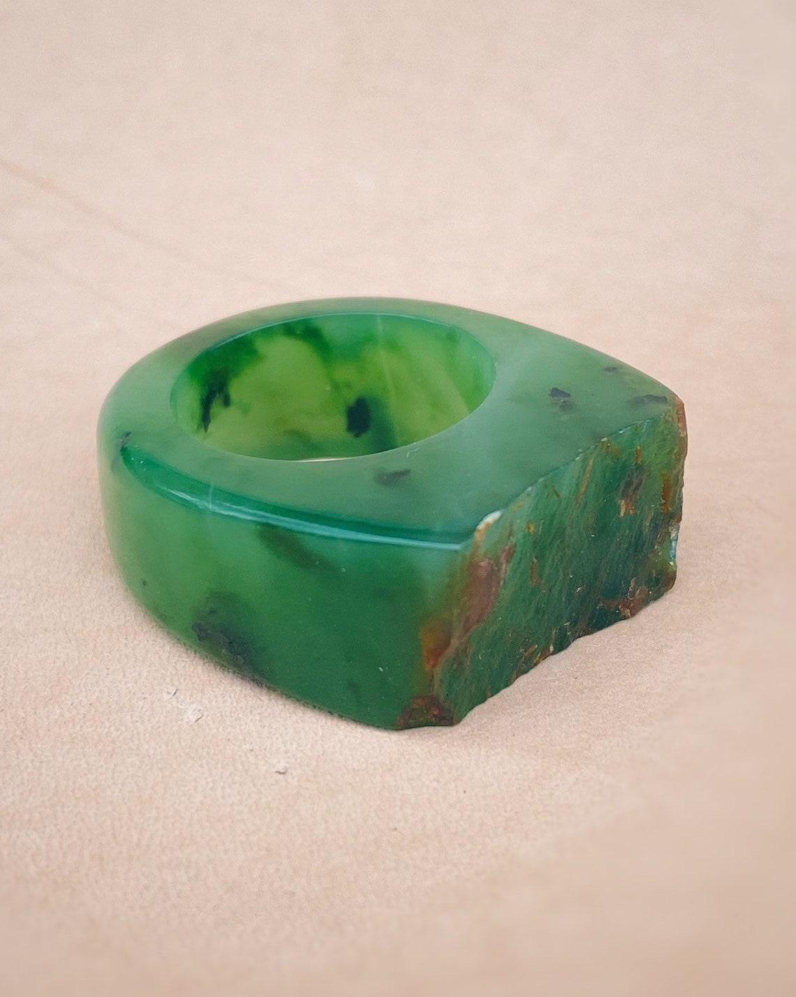 Jade Amulet Ring, Top Jade, Author's Ring From Jade Grade Haranur ...