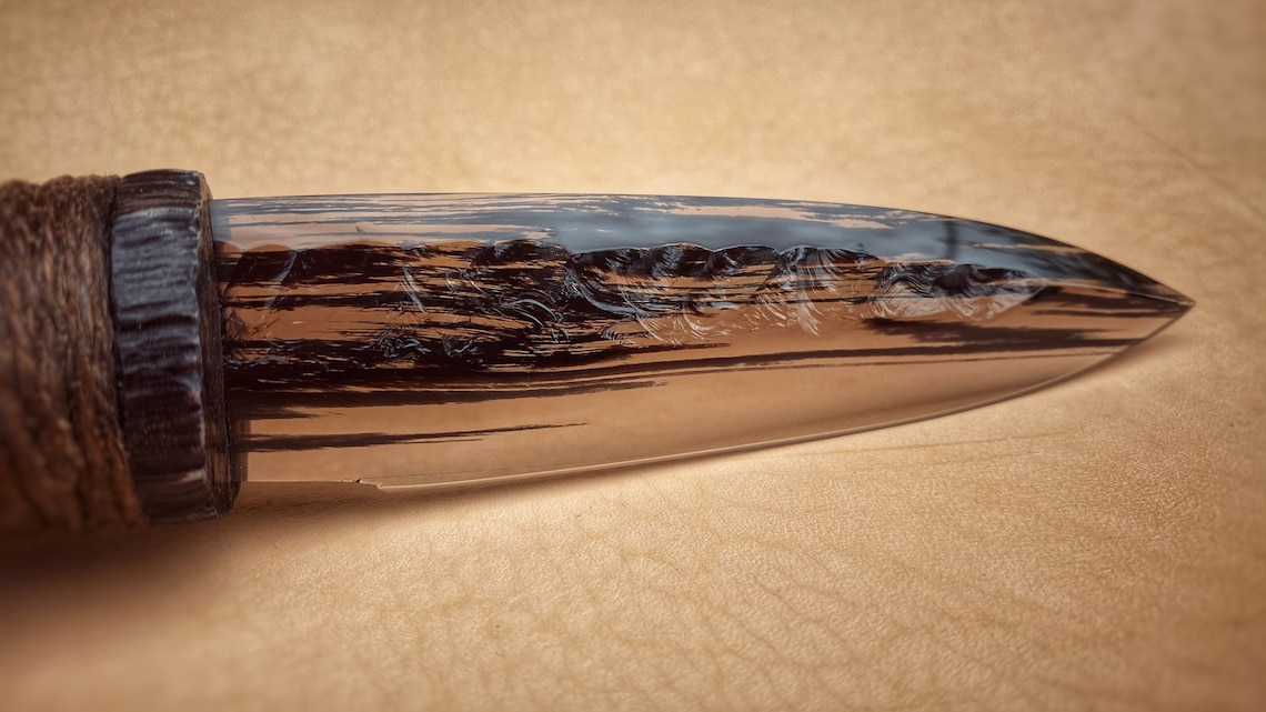 Obsidian Knife Handmade Knife Stone Knife Volcanic Glass Etsy UK