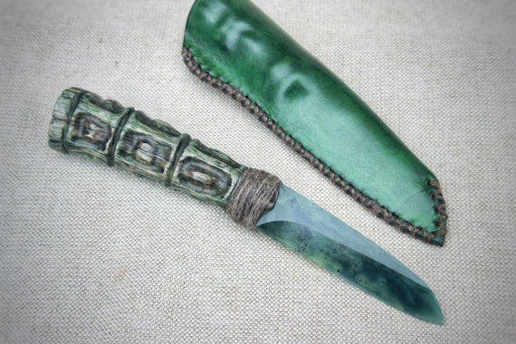 Jade Medical Knife, Stone Handmade Knife, Practice Knife, Exclusive Gift, 