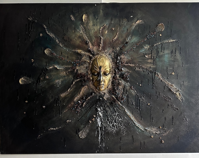 One sin, Silent Mark, Original Artwork for Collection, Unique Interior Object