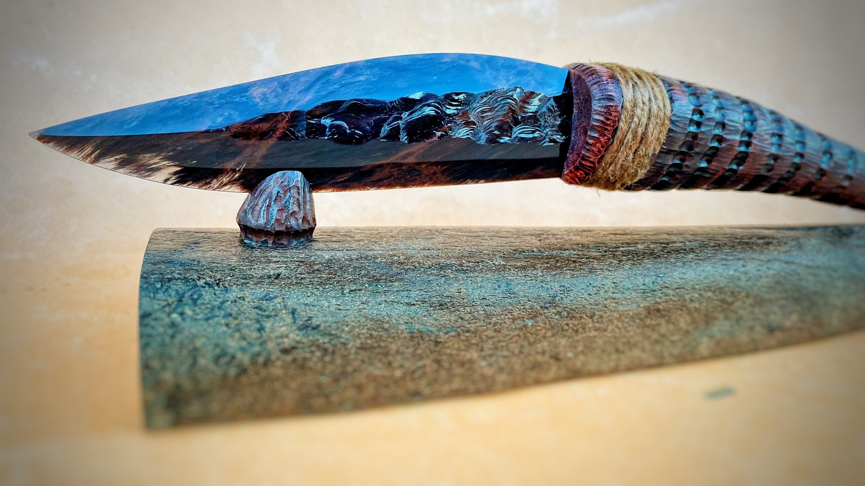 Obsidian Knife Etsy