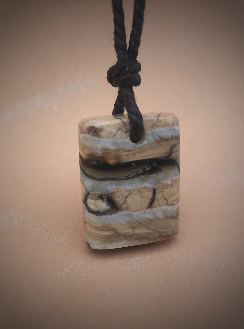 Fossilized Mammoth Tooth Pendant NeolithicF21