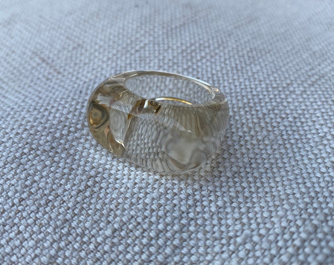 Citrine ring, Stone ring, Authors ring