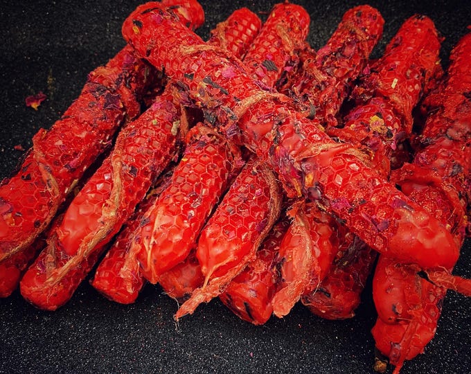 Handmade ritual candles, The Alchemy of Love, A Candle for Love & Passion