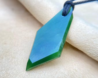 Siberian Jade Amulet, Handmade, One-of-a-kind art jewelry