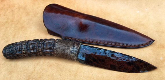Cuchillo hecho a mano cuchillo de piedra cuchillo de | Etsy México