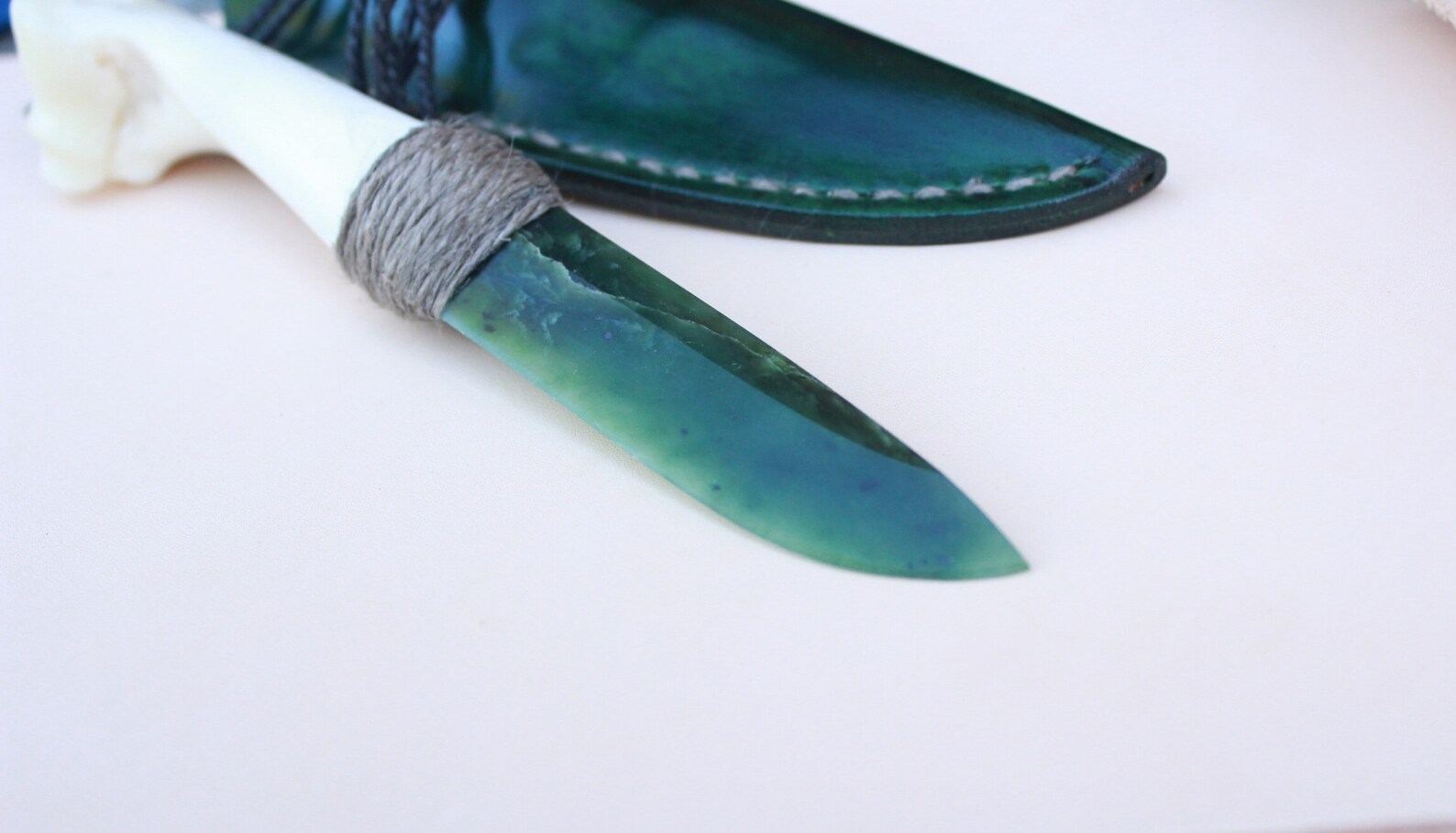 Jade Knife Handmade Knife Sayan Jade Jade Healing Knife Etsy