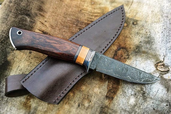 Hand-made knife, Artisan, Custom handcrafted knife, San Mai laminated steel