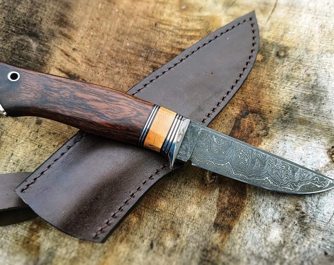 Hand-made knife, Artisan, Custom handcrafted knife, San Mai laminated steel