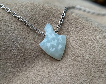Jade Amulet, Siberian Nephrite Pendant