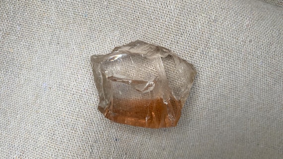 Topaz, Rare polychrome topaz, collectible stone, Two-colored topaz, Neolithic Stone25