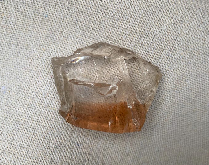 Topaz, Rare polychrome topaz, collectible stone, Two-colored topaz, Neolithic Stone25