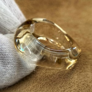 Citrine ring, Rare stone ring, Stone ring image 1