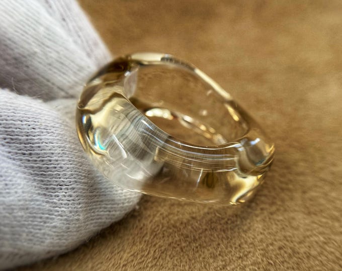 Citrine ring, Rare stone ring, Stone Ring