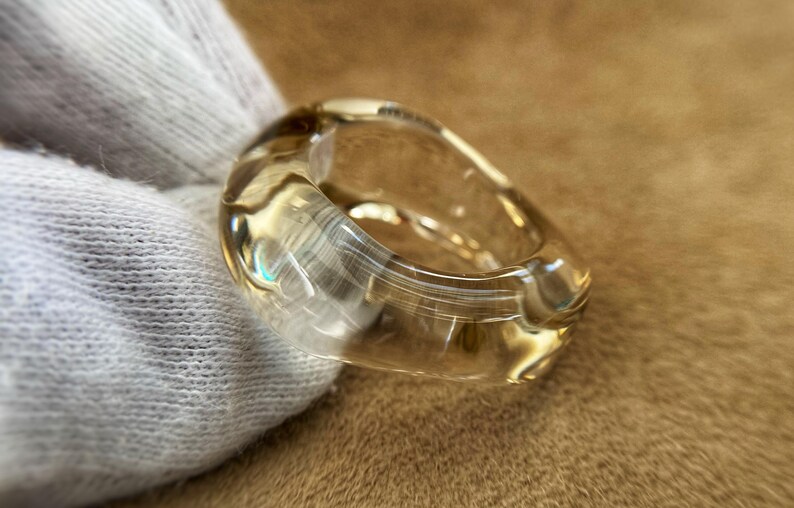 Citrine ring, Rare stone ring, Stone ring image 1