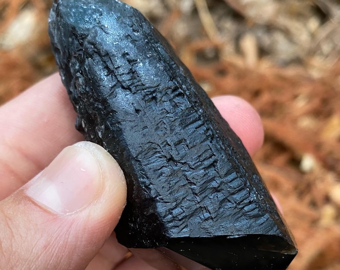 Natural Ukrainian Morion Quartz, Black Quartz Crystal