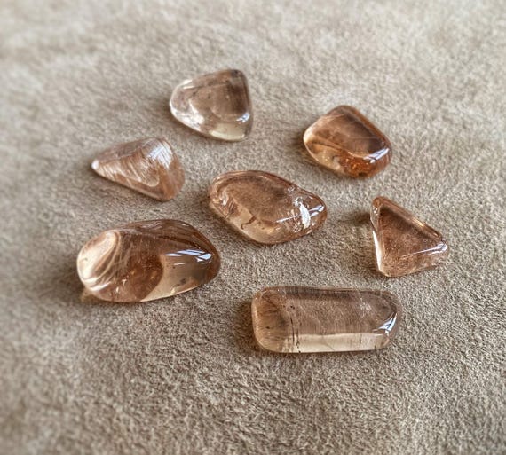 Wine topaz, Natural wine topaz, Lot 143 ct, Gem for jewelry, 7cabochon