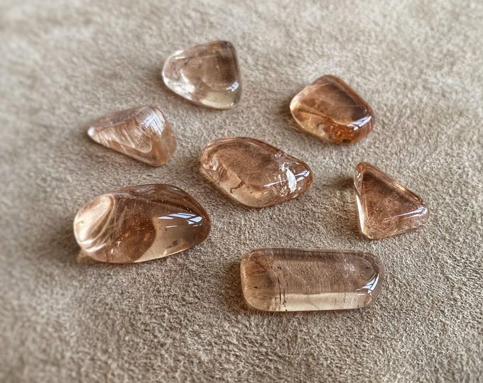 Wine topaz, Natural wine topaz, Lot 143 ct, Gem for jewelry, 7cabochon