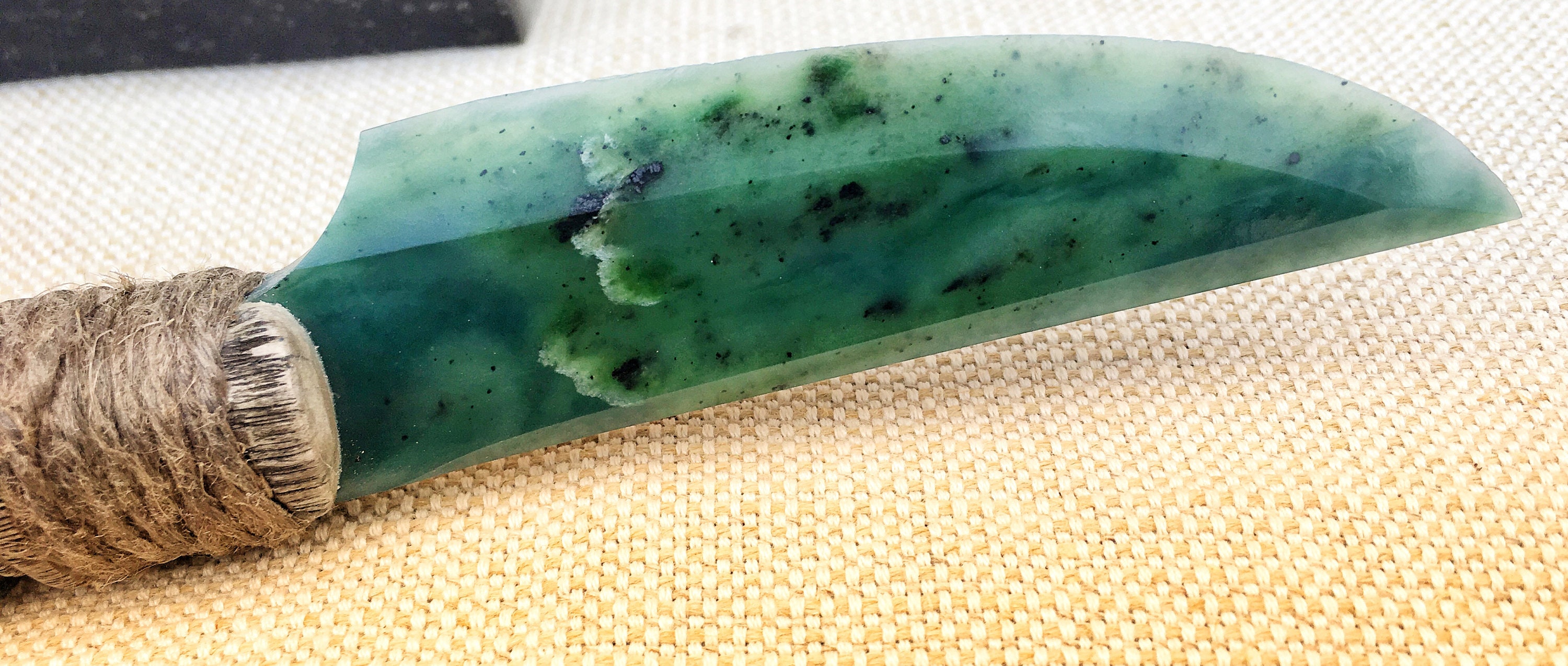 Knife with a blade of jade Russian Jade Gem Stone Jade Natural Etsy
