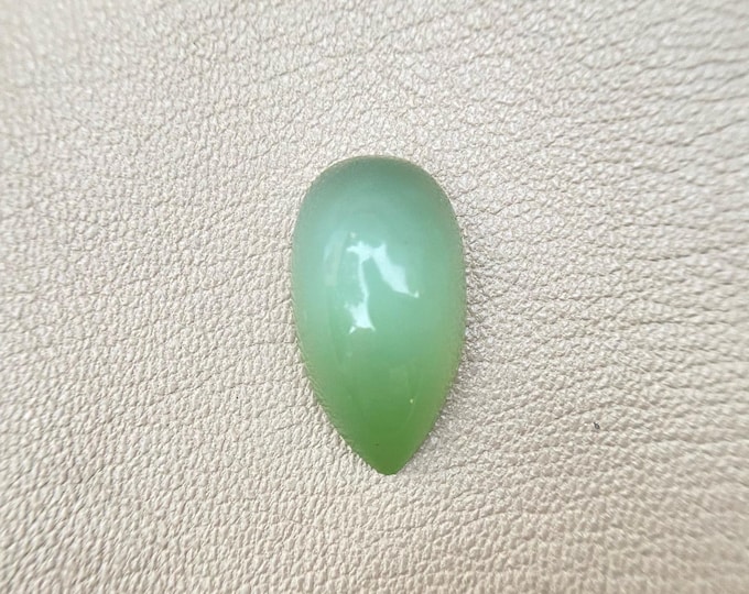 Natural Chatoyant Nephrite Jade Cabochon, Cat's Eye Green Jade Cabochon, Gemstone for Jewelry