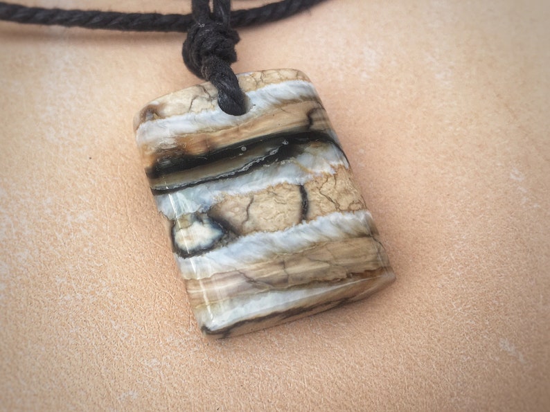 Fossilized Mammoth Tooth Pendant NeolithicF21