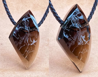 Quartz Amulet, Neolithic collection in modern design, Rare stone, Original pendant Amulet made of quartz from the Neolithic Forge