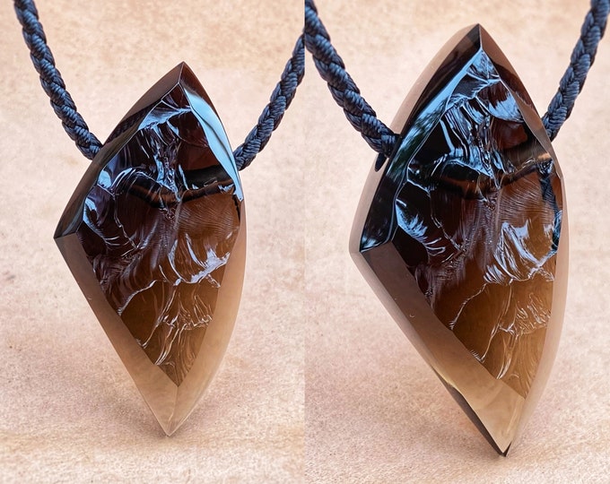 Quartz Amulet, Neolithic collection in modern design, Rare stone, Original pendant Amulet made of quartz from the Neolithic Forge