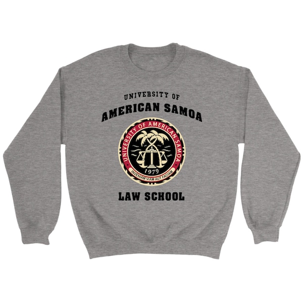 University Of American Samoa Law School Sweatshirt Sweater Crew Neck Unisex Pullover