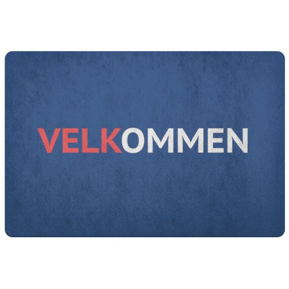 Velkommen Doormat Norwegian Welcome Mat Norsk Velkommen Norway Etsy