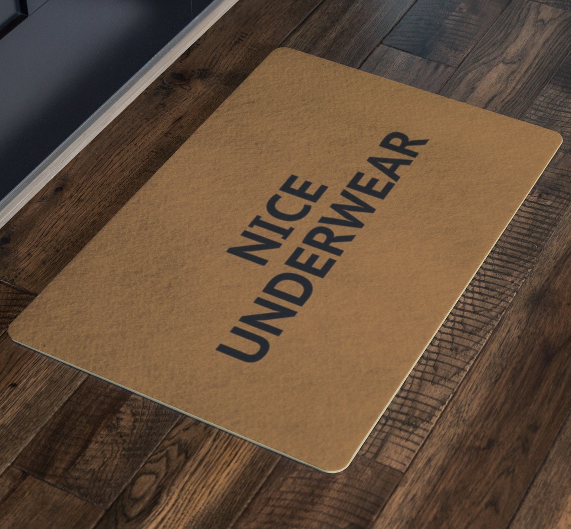 Nice Underwear Doormat Funny Geeky Gift Mat Etsy