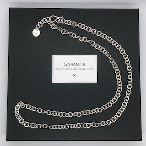 Handmade Silver Chain necklace - 23“ Silver Chain - Handmade Chain