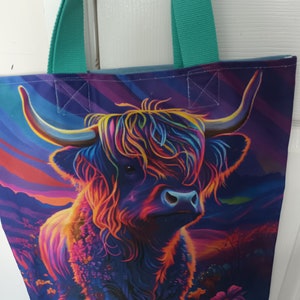 Tote/Shopping Bag, Highland Cow/Puffin