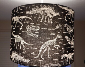 Lamp Lampshade - Boys Bedroom Clock & Pictures 414 DINOSAURS Lamp Lampshade - Boys Bedroom Clock & Pictures 414 DINOSAURS