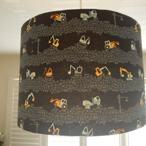 Lampshade, Diggers and Construction