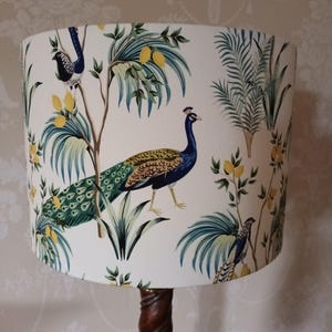 Lampshades and Cushions, Peacock