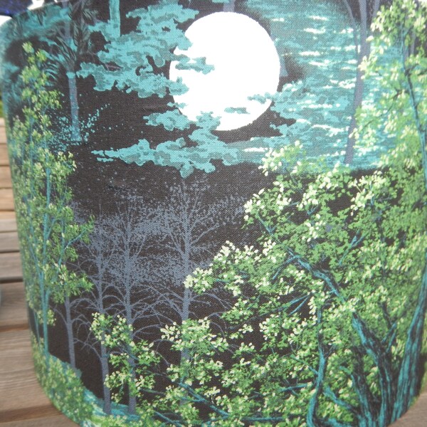 Lampshade Moonlit Forest