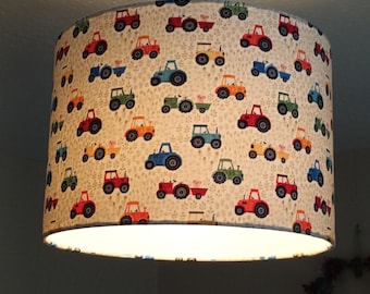 Little Tractors Lampshade