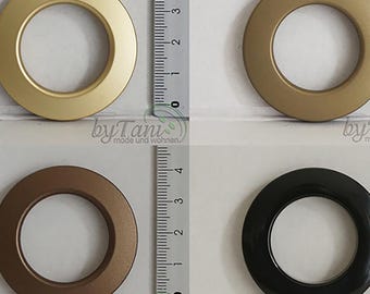 Decoratieve stoffen ringen 28 x 46 mm in diverse kleuren