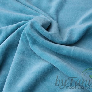 Nicki Tessuto Turchese, Uni, Morbido, Soffice, Coccolone, Blu, Azzurro