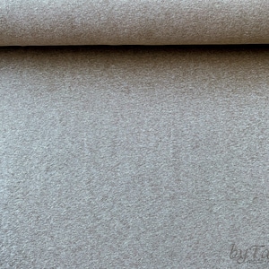 Felpa Screziata Marrone Chiaro, Felpa Tessuto Marrone Chiaro Uni, Monocromatico, Tessuto Felpa con Cappuccio Cuddly, Tessuti Per Maglione Moda, Per Cucito