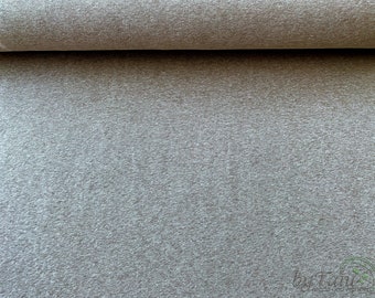 Sweat Shirt Mottled Lightbrown, Sweatshirt Fabric Light Brown Unicolor, Plain, Cuddly Hoodie-Fabric, Fabrics For Sweater Fashion, For Sewing