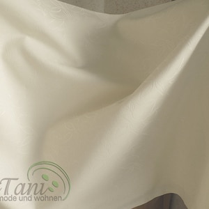 Decorative fabric linen look leaf motif