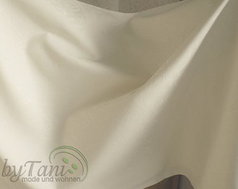Tejido decorativo lino aspecto motivo hoja